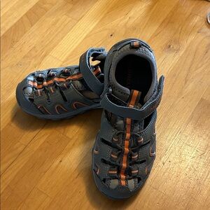 Merrell Kids' Gray and Orange Hydro Water Sandals
